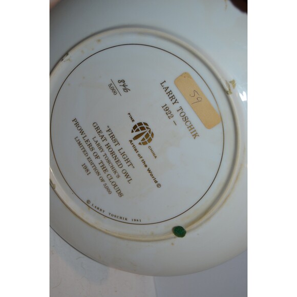 Vintage Owl Collectible Plate for Display Rustic Woodland Cottage Core - Picture 2 of 5